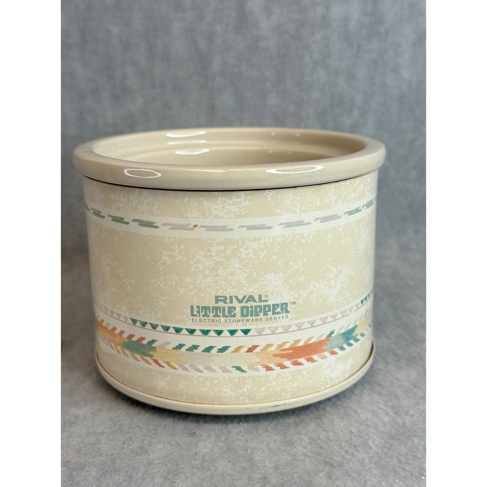 Rival Little‎ Dipper Electric Stoneware Server Southwestern Pattern Cream 16oz - Picture 6 of 8